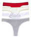 Cielo Lingerie Pack of 12 Cotton Thongs 2