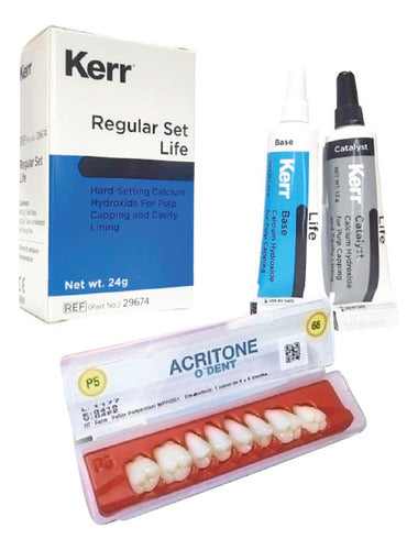 Temporary Acrylic Dental Teeth Kit for Cement Replacement 2