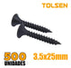 Tornillo T2  Yeso 6x1 - 3.25x25mm Por 500 Unid. Tolsen 54052 2