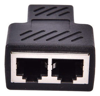 Formas De 1 A 2 Rj45 Lan Ethernet Cable Hembra Splitter Cone 1