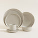 Porcelain Flat Plate 27cm Beat Gray Glossy 4