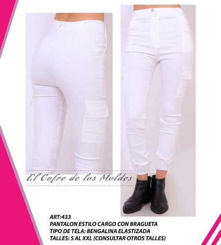 MoldeArte Molde Digital Pantalon Con Bolsillo Cargo Talles S A XXL 1