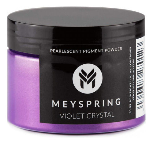 Meyspring Violet Crystal Epoxy Resin Color Pigment - 50g - Mica Powder For Epoxy 0