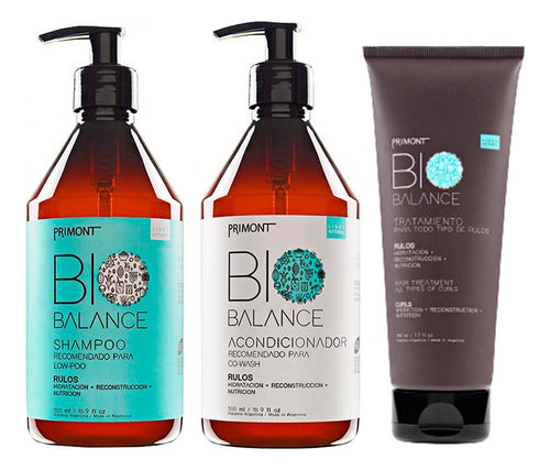 Primont Bio Balance Vegan Shampoo + Conditioner + Treatment for Curly Hair 0