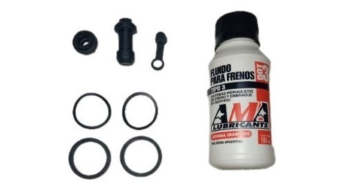 NSU Caliper Repair Kit V-men + Brake Fluid - BMD Motos 0