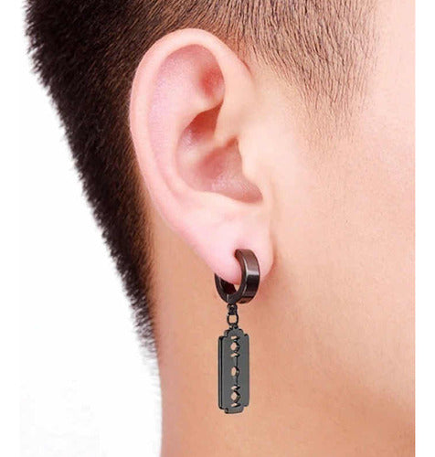 Punk Steel Surgical Earrings 0