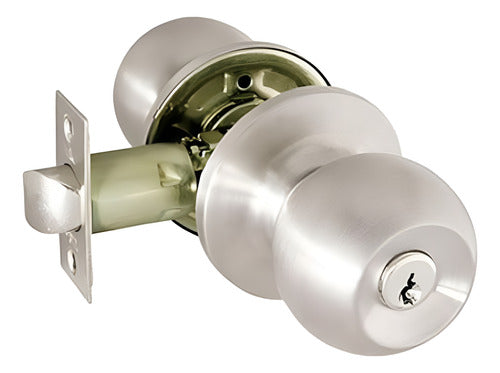 Yale Satin Finished Stainless Steel Bolton Lever Lock with Key 9009 0