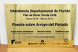 El Carnet Plástico Chapas De Bronce Acero Acrílico Sintra Carteleria 3