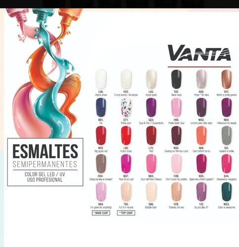 Esmalte Semi Permanente Vanta Color L72 Uvled 1