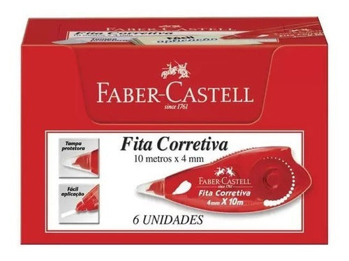 Corretivo Fita Corretiva Faber-castell 4mmx10m Cx C/6 Unid. 2