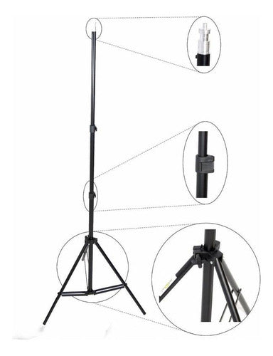 Bembe Tripod Lighting 1.80 Mts. 803s - p/ LED Lighting 4