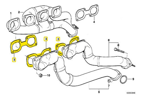 Elring Junta Escape Para Bmw Serie 6 E64 Lci 650i N62n 2