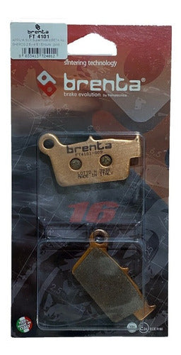 Pastilla Freno Brenta Ft4101 Yamaha Yz 125 250 450 Trasera 0