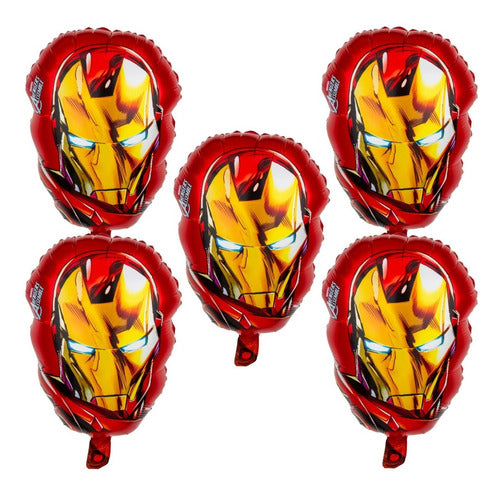 Globo Fun Pack Set Iron Man Balloon 45cm X 5u 0