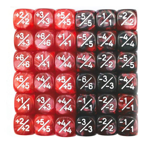 Bescon Dice Conjunto De 36 Dados De Mármol Para Juegos De Cartas 1