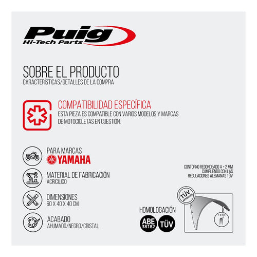 Cupula Parabrisa Puig Racing Yzf - R3 Carbon 1