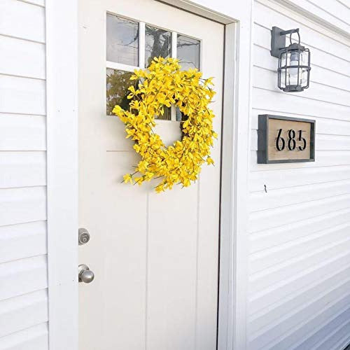 Corona Amarilla De Forsythia Para Puerta De Huashen De 24 Pu 3