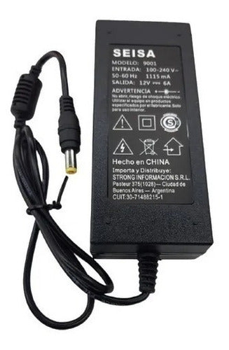 Fuente De Alimentacion 220 V A 12 V 5a Seisa Model: 9001 1