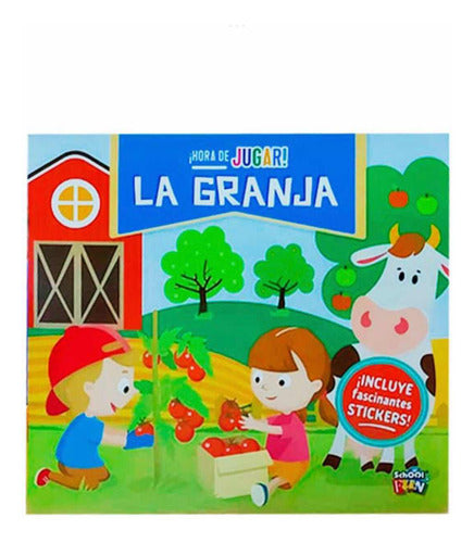 School Fun: Hora De Jugar La Granja Con Stickers 0