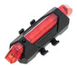 USB Rechargeable Bike LED Light Front or Rear 5
