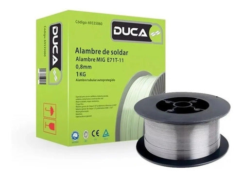 Duca Alambre Soldar Mig Flux Sin Gas 0.8 Mm X 1kg Sm 0