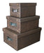 Set of 3 Organizing Trunk Boxes Jean Deco by Pettish Online 0