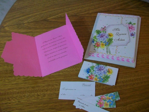 Beautiful Invitation Cards for 15th Birthday Party - Various Models *3 3