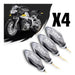 Kit 4 Faros Luz Led De Giro Universal Para Moto A-vip 1