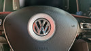 Moldura Aplique Logo Volante Vw Golf Gol Fox Amarok Jetta Up 1