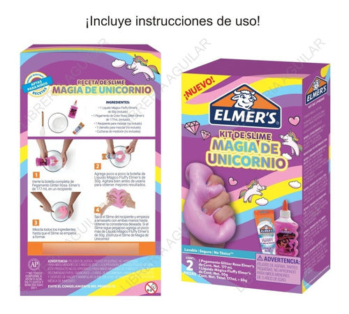 3 Kits Elmer's Unicorn Magic Slime Activator + Glue 2