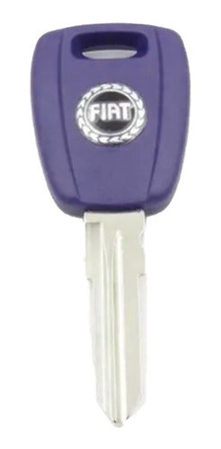 Key Shell Keychain Fiat Blue Palio Siena Old 1
