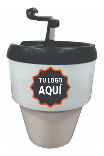 EXXE.GRAFICA Vaso Cafe Personalizado Tu Logo Imagen Souvenir Empresas 0