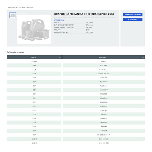 SKF Clutch Release Bearing for Fiat Uno 1.5 from 1988 to 1994 1