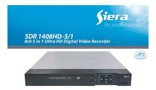 Dvr Hvr Siera 8 Canales Full Hd Y 4mpx Cctv Video Analógico 1