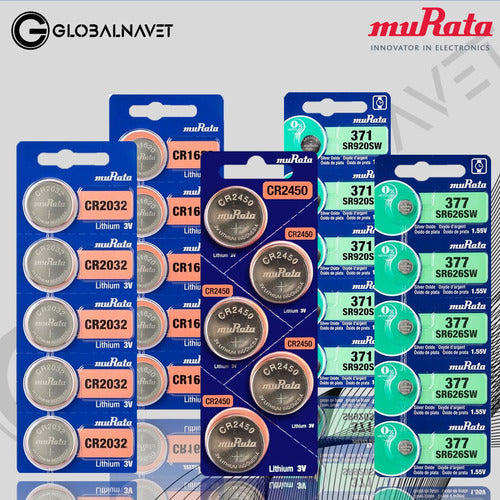 5 Pilas Boton Cr2032 Sony Murata 2032 Litio Distribuidora 4