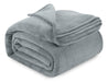 Utopia Bedding Fleece Manta Twin Size Gris Frío Ligero Fuzzy 0