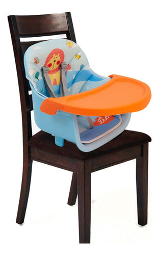 Premium 5 in 1 Baby Table High Chair - Blue 3