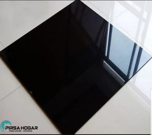 Porce Lux Porcelanato Negro 60x60 Pulido Rectificado Importado 1