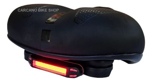 Kawi Bike Seat with Antiprostatic Design and Rear USB Light 1