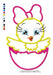 Embroidery Machine Design Matriz Little Chicken Girl Eggshell 801 4