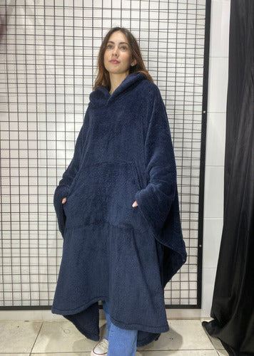 Plush Oversize Poncho Pajama Warm Unisex Coat Xxxl 22