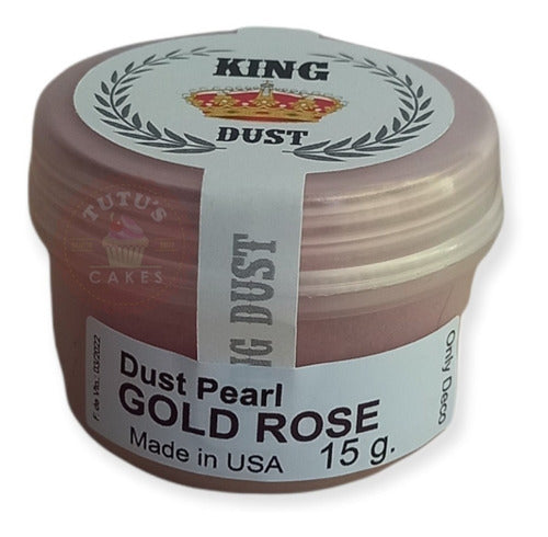 Colorante Polvo Liposoluble Rose Gold Repostería King Dust 0