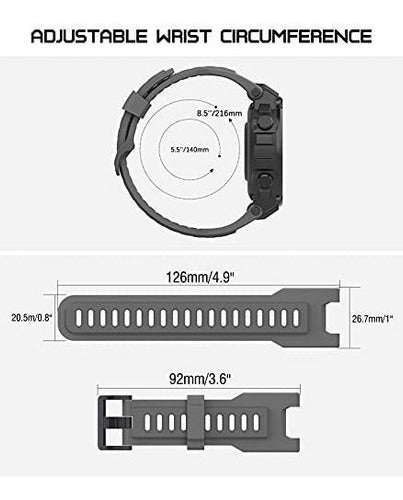 Malla Deportiva Para Huami Amazfit T-rex/t-rex Pro Darkgray 5