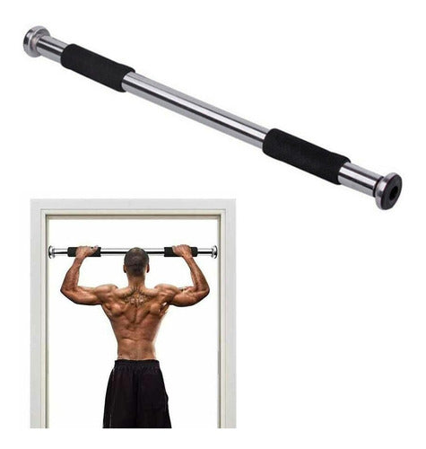 GENÉRICA Chrome Pull-Up Bar For Door Frame 4