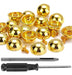 YORANYO 20 Screw Sets, Gold Studs & Tool for Leather 0