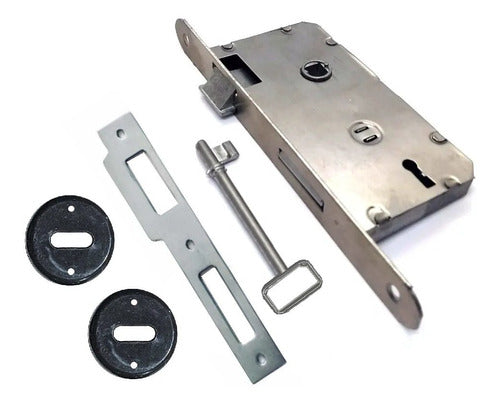 Interior Door Lock Plate H Polished Narrow Front 101 0