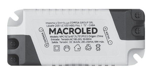 Macroled Driver Transformador Para Paneles Led 24w 0