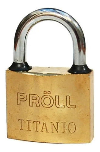 Proll Titanium Security Lock with Long Shackle 50mm 0