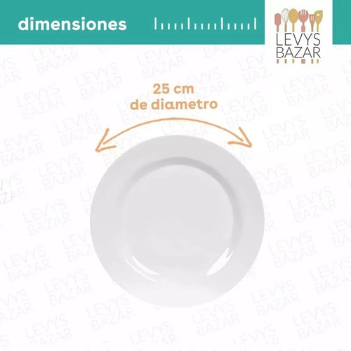 Levys Bazar 30 Melamine Plates / Deep or Shallow 25cm Dining 2