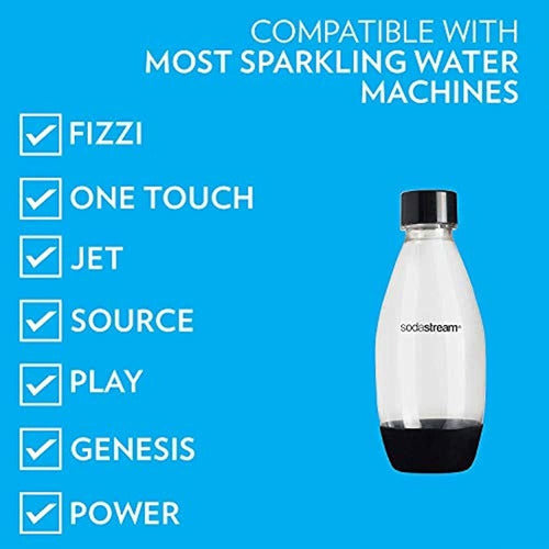 SodaStream Source Carbonating Bottles Twin Pack 0.5 L Black 1